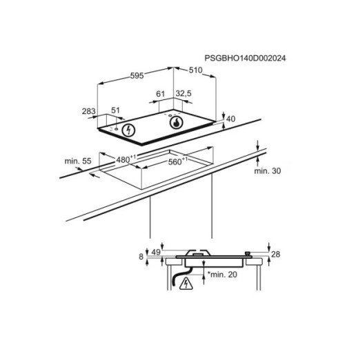 Варочна поверхня Electrolux KGS64562SX