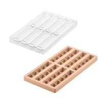 Форма для шоколаду Silikomart Kit Bar Duna для батончика 128x33 h14 мм, 115x20 h13 мм 8х57 мл (CH016 - KIT BAR DUNA)