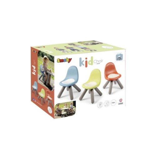 Дитячий стілець Smoby зі спинкою Life терракотово-сірий (7600880122)