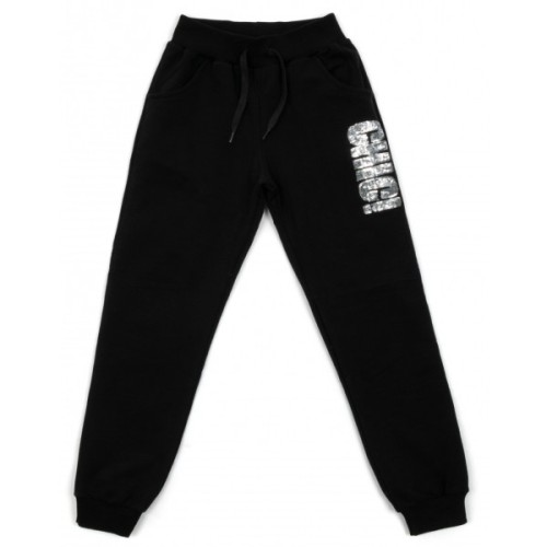 Спортивний костюм дитячий Breeze з паєтками (13097-128G-black)