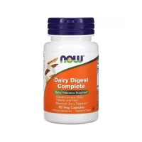 Вітамінно-мінеральний комплекс Now Foods Травні ферменти, Dairy Digest Complete, 90 вегетаріанськ (NF2956)