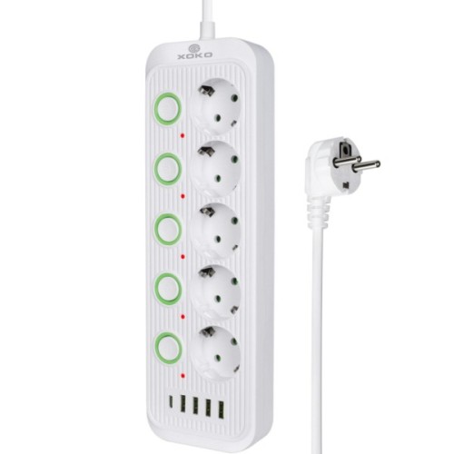 Мережевий фільтр живлення XoKo XK-SP-5-2-1-WH
