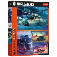 Пазл Trefl WARGAMING Бронетанкова місія 2х200 елементів (5900511133462)