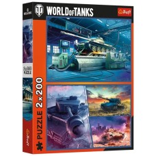 Пазл Trefl WARGAMING Бронетанкова місія 2х200 елементів (5900511133462)