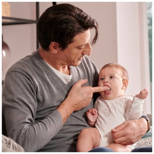 Дитяча зубна паста Chicco Набір: гель для ясен 2в1+ зубна щітка-масажер (11262.00)