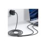 Дата кабель USB-C to 2xUSB-C 1.2m 100W nylon black Acefast (6974316285120)