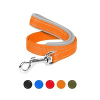 Повідець для собак Dog Extreme з нейлону з прогумованою ручкою Ш 25 мм Д 122 см помаранчевий (43174)