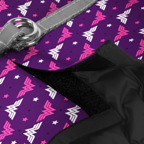 Шлея для собак WAUDOG Clothes з QR паспортом "Диво-жінка фіолет" XS2 (1002-4008)