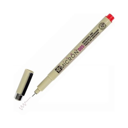 Лайнер Sakura Pigma Micron (0.05) 0,2мм Червоний (084511318441)