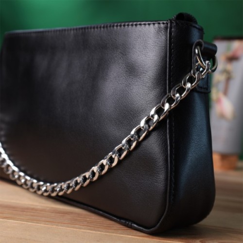 Сумка Shvigel З натуральної шкіри Чорна (22838)