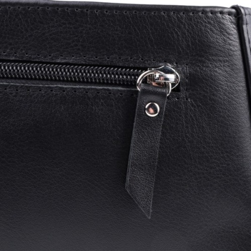 Сумка Shvigel З натуральної шкіри Чорна (22838)