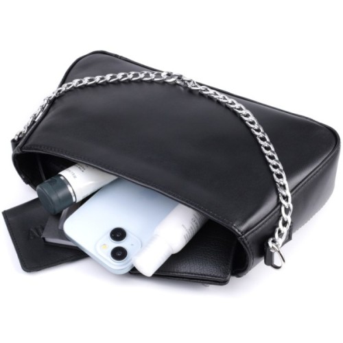 Сумка Shvigel З натуральної шкіри Чорна (22838)