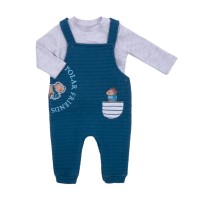 Комбінезон дитячий Tongs у комплекті з кофтою (4864-62B-blue)