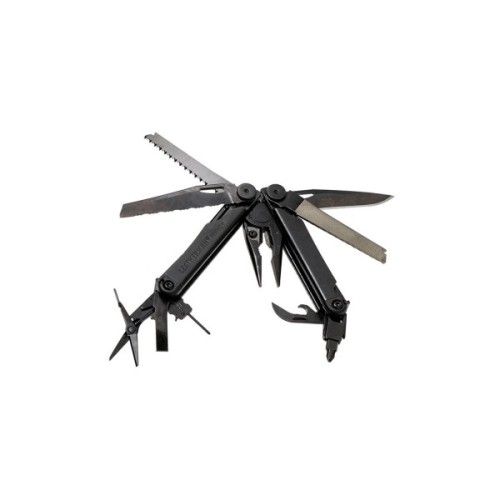 Мультитул Leatherman WAVE PLUS BLACK, синтетический чехол, карт. коробка (832526)