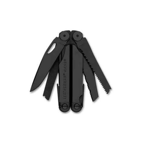 Мультитул Leatherman WAVE PLUS BLACK, синтетический чехол, карт. коробка (832526)