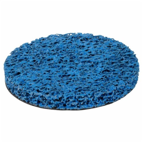 Круг зачистний Sigma з нетканого абразиву (корал) 125мм на липучці синій середня жорсткість (9176211)