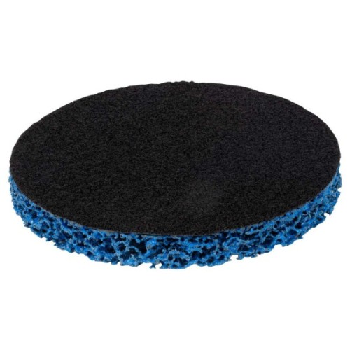 Круг зачистний Sigma з нетканого абразиву (корал) 125мм на липучці синій середня жорсткість (9176211)