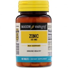 Мінерали Mason Natural Цинк 50 мг, Zinc, 100 таблеток (MAV06911)