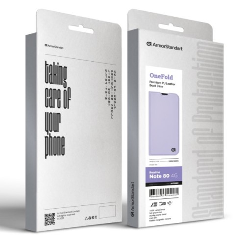 Чохол до мобільного телефона Armorstandart OneFold Case Realme Note 80 4G Lavender (ARM92359)