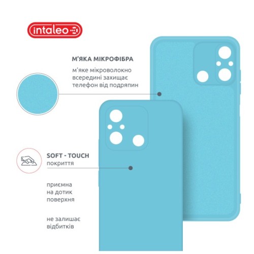 Чохол до мобільного телефона Intaleo Silicone Xiaomi Redmi 12C Light Blue (1283126600647)