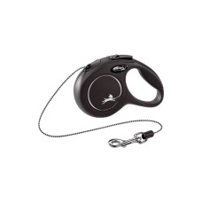 Повідець для собак Flexi New Classic XS трос 3 м (чорний) (4000498022429)