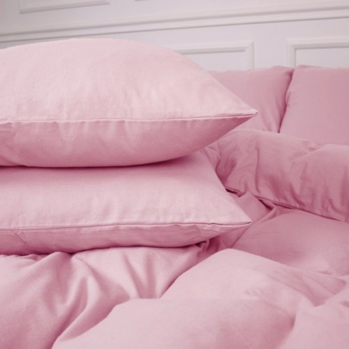 Постільна білизна MirSon 008 Pink Фланель 160х220 Полуторний Євро (2200009651144)