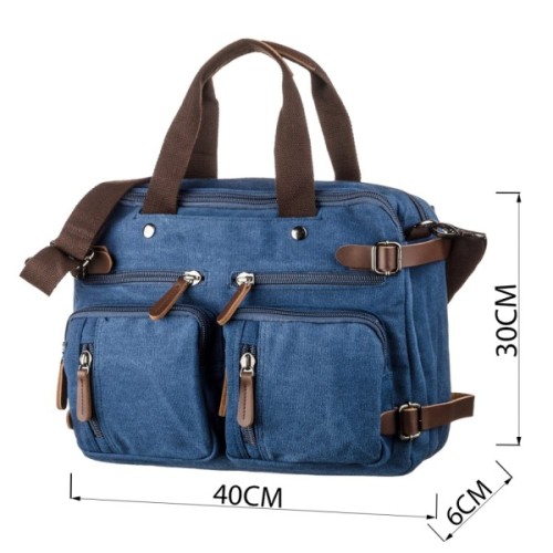 Сумка Vintage Трансофрмер текстильна Синя (20147)