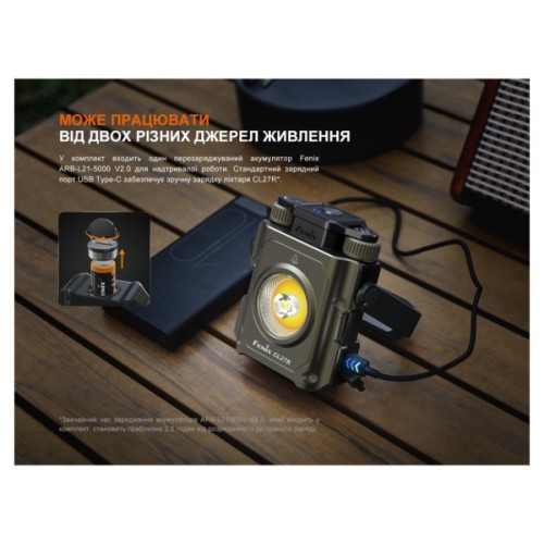 Ліхтар Fenix CL27R темно-блакитний (CL27R-Blue)