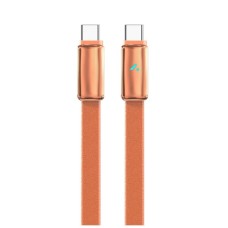 Дата кабель USB-C to USB-C 1.0m 5A 100W ultra-thin orange ColorWay (CW-CBPDCC100-OR)