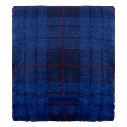 Плед Ardesto Flannel 160х200см, 100% поліестер, клітинка, синій (ART0134PB)