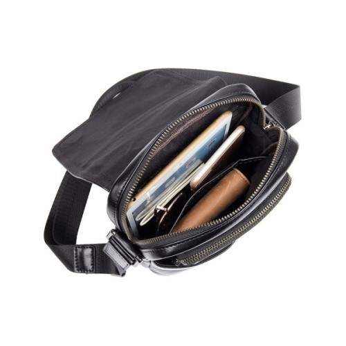 Сумка Vintage Шкіряна Чорна (14470)