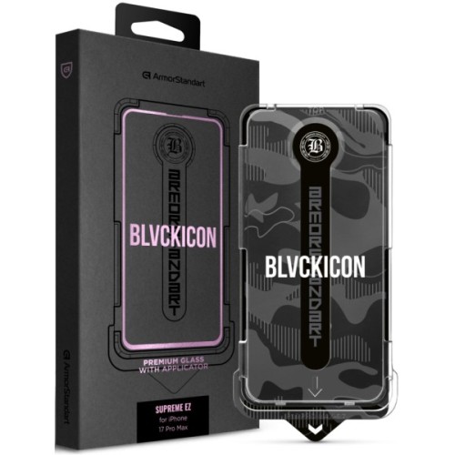 Скло захисне Armorstandart Black Icon Supreme EZ iPhone 17 Pro Max (ARM86408)