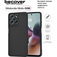 Чохол до мобільного телефона BeCover Silicone Motorola Moto G56 Black (713766)