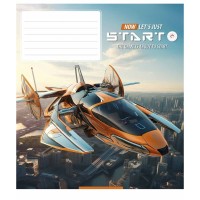 Зошит Школярик Let's start 18 аркушів клітинка (018-3411K)