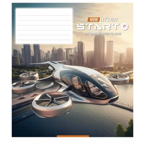 Зошит Школярик Let's start 18 аркушів клітинка (018-3411K)