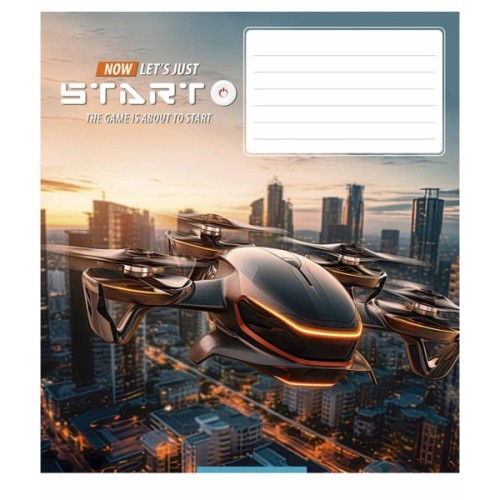 Зошит Школярик Let's start 18 аркушів клітинка (018-3411K)