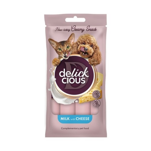 Ласощі для собак Delickcious Кремові молоко з сиром 1+1 (4820269148062)