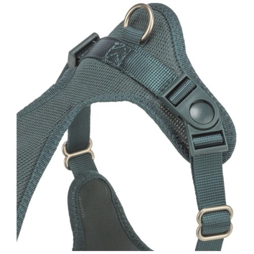 Шлея для собак Trixie Comfort М'яка XS-S 30-45 см 15 мм Синьо-зелена (4053032679153)