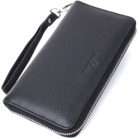 Гаманець ST Leather Унісекс З натуральної шкіри Чорний (22697)