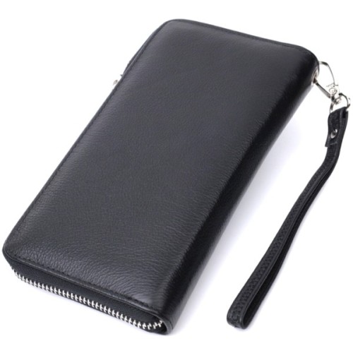 Гаманець ST Leather Унісекс З натуральної шкіри Чорний (22697)