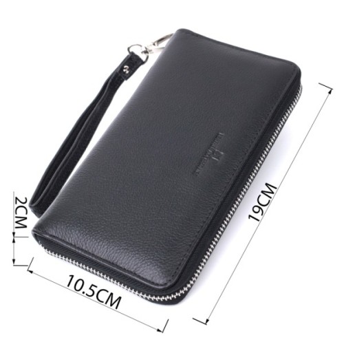 Гаманець ST Leather Унісекс З натуральної шкіри Чорний (22697)