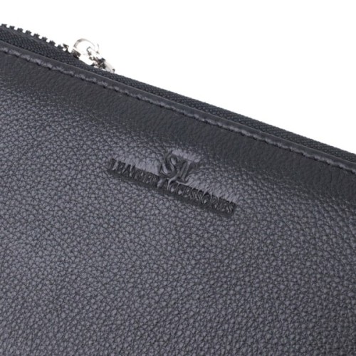 Гаманець ST Leather Унісекс З натуральної шкіри Чорний (22697)