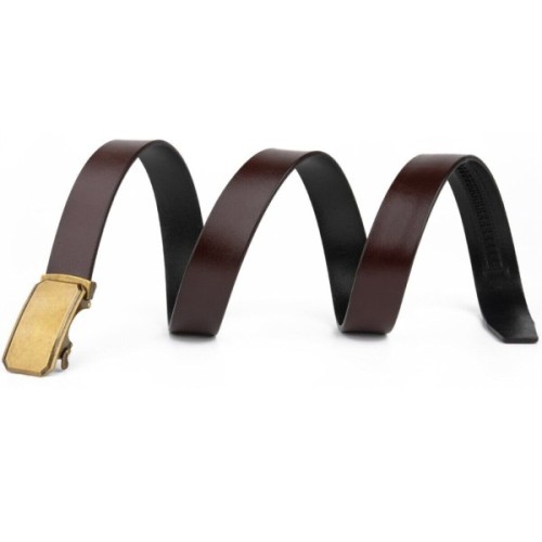 Ремінь Vintage Чоловічий з латунною пряжкою Коричневий (20276)