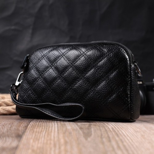 Сумка Vintage З натуральної шкіри Чорна (22807)