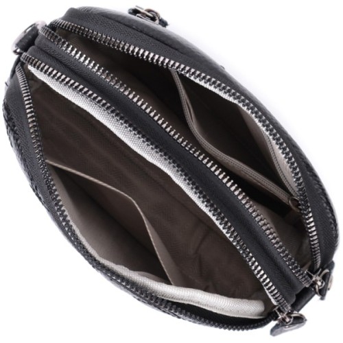 Сумка Vintage З натуральної шкіри Чорна (22807)