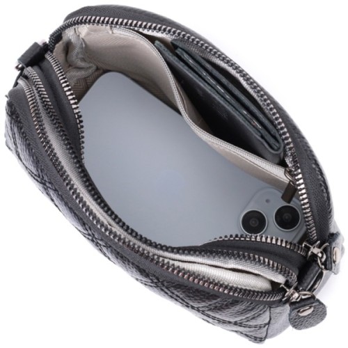 Сумка Vintage З натуральної шкіри Чорна (22807)