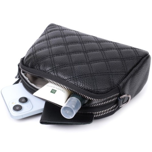 Сумка Vintage З натуральної шкіри Чорна (22807)