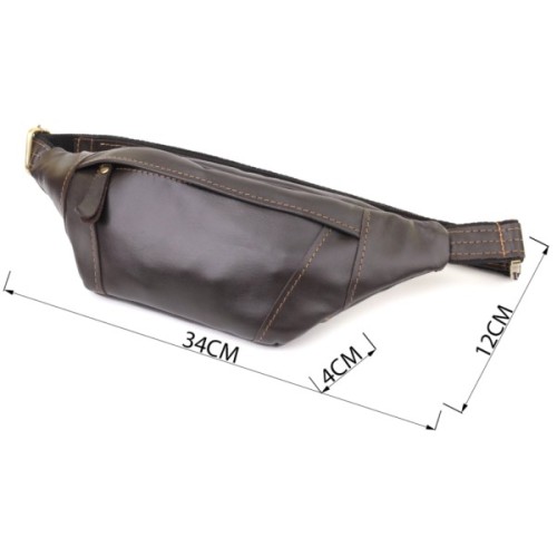 Сумка Shvigel З натуральної шкіри Коричнева (23126)