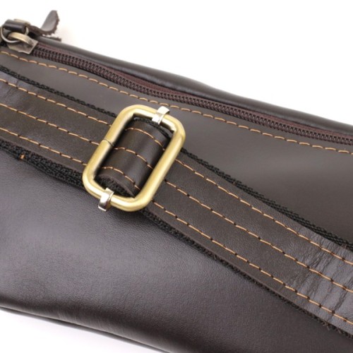 Сумка Shvigel З натуральної шкіри Коричнева (23126)