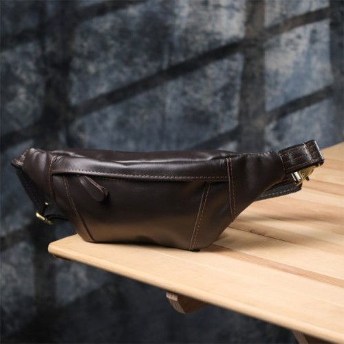 Сумка Shvigel З натуральної шкіри Коричнева (23126)